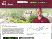 Tablet Screenshot of lawnperfectioninc.com